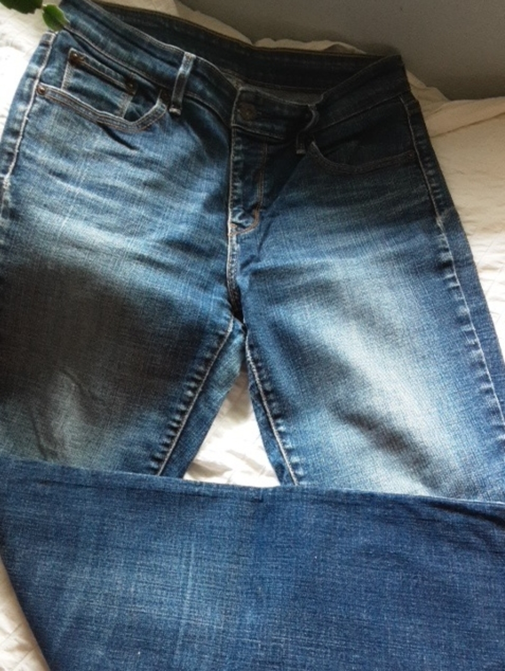 Levi's Blue Faded Straight Leg Jeans